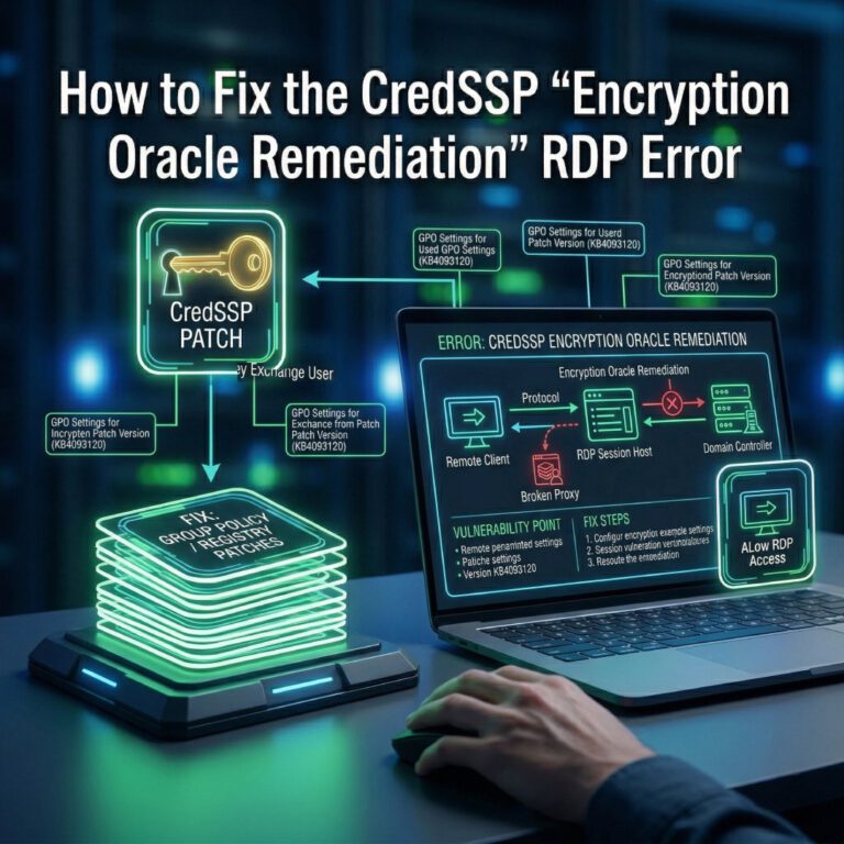 How to Fix the CredSSP 